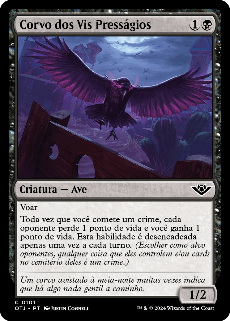 Corvo dos Vis Presságios / Raven of Fell Omens - Magic: The Gathering - MoxLand