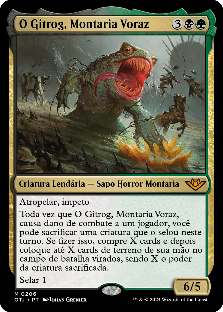 O Gitrog, Montaria Voraz / The Gitrog, Ravenous Ride - Magic: The Gathering - MoxLand