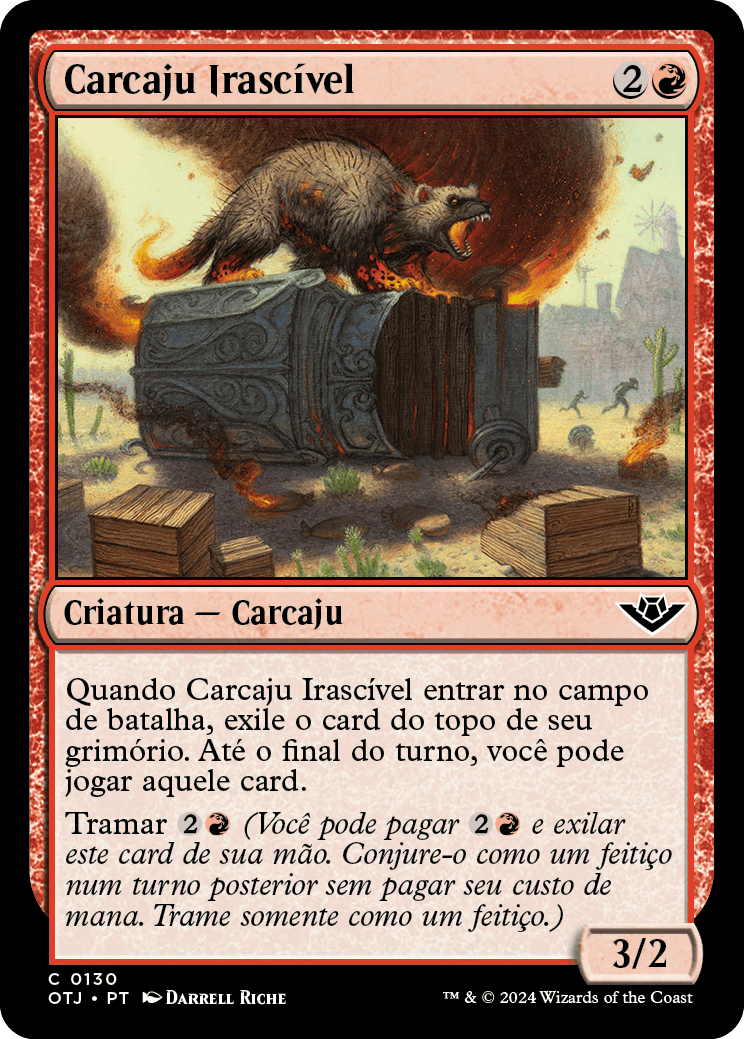 Carcaju Irascível / Irascible Wolverine - Magic: The Gathering - MoxLand