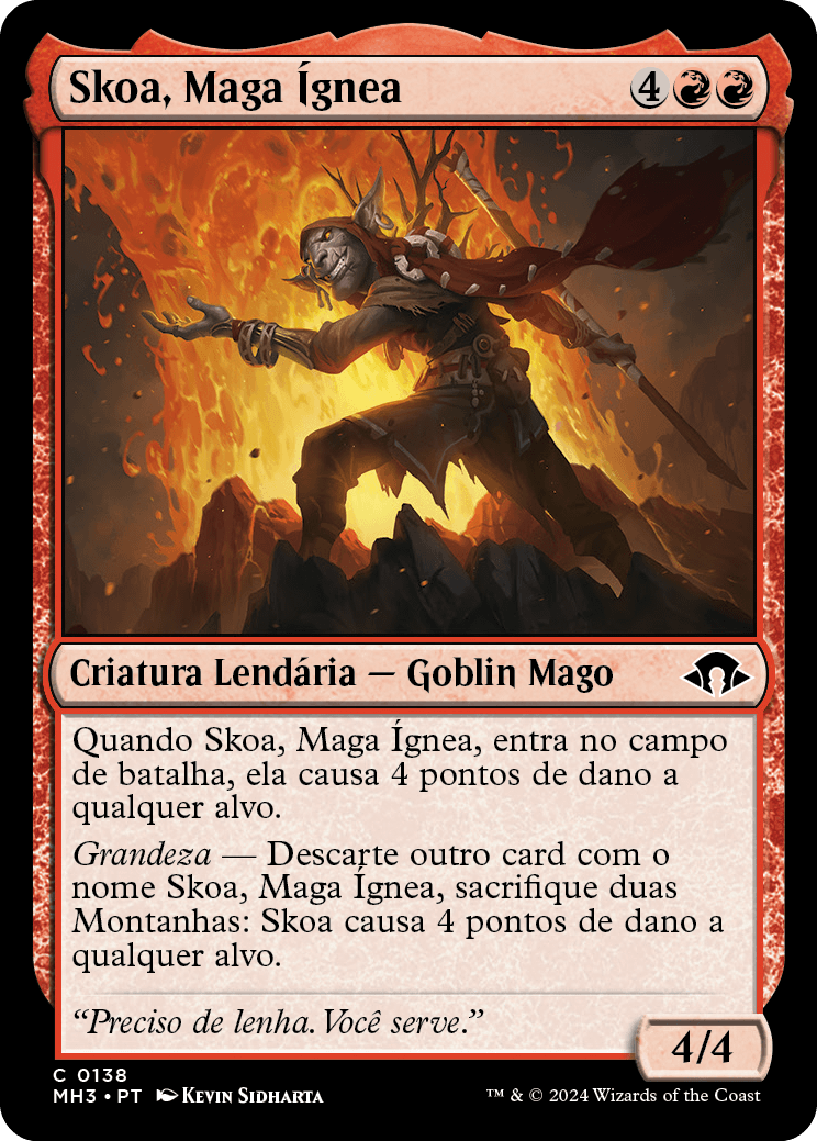 Skoa, Maga Ígnea / Skoa, Embermage - Magic: The Gathering - MoxLand