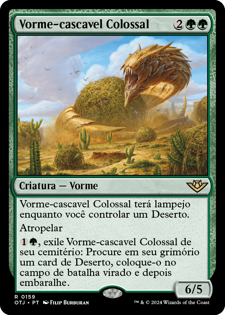 Vorme-cascavel Colossal / Colossal Rattlewurm - Magic: The Gathering - MoxLand