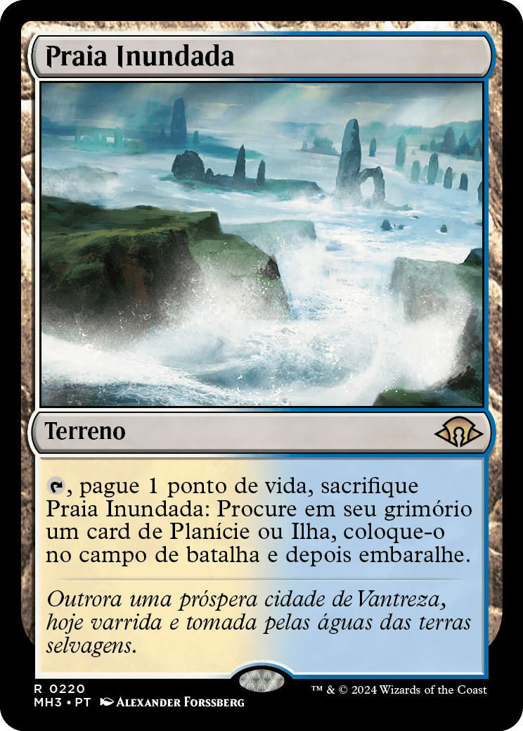 Praia Inundada / Flooded Strand - Magic: The Gathering - MoxLand