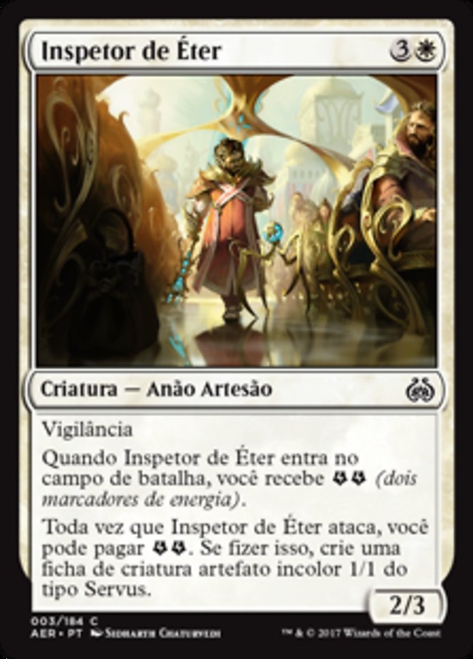 Inspetor de Éter / Aether Inspector - Magic: The Gathering - MoxLand