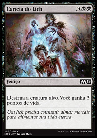 Carícia do Lich / Lich's Caress - Magic: The Gathering - MoxLand