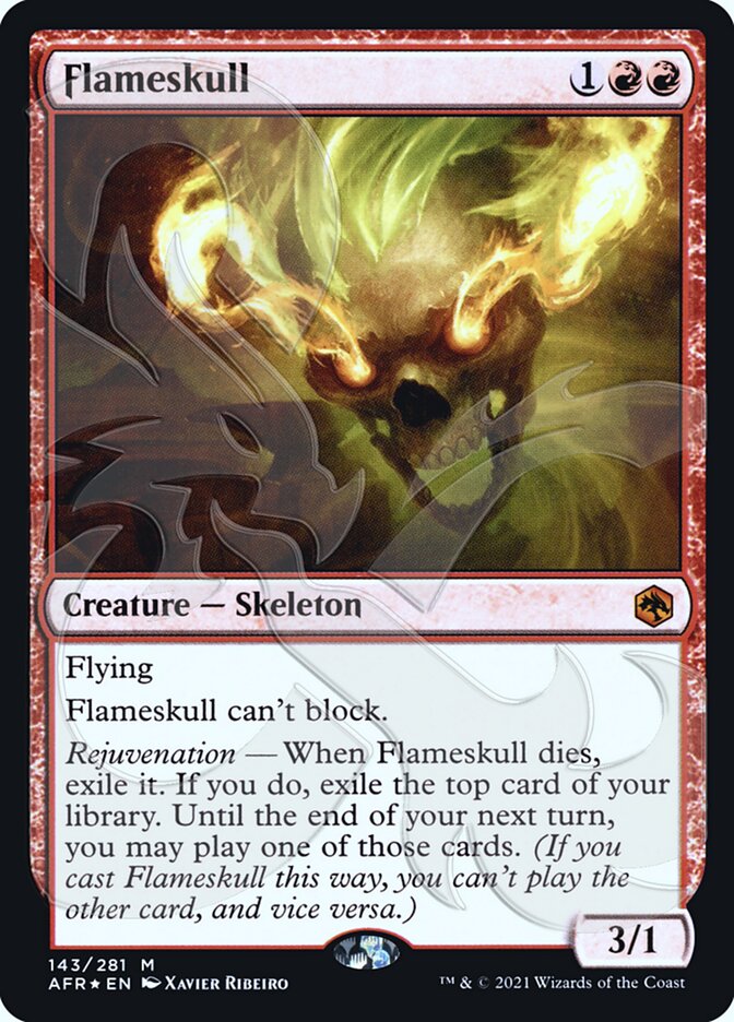 Crânio Flamejante / Flameskull - Magic: The Gathering - MoxLand