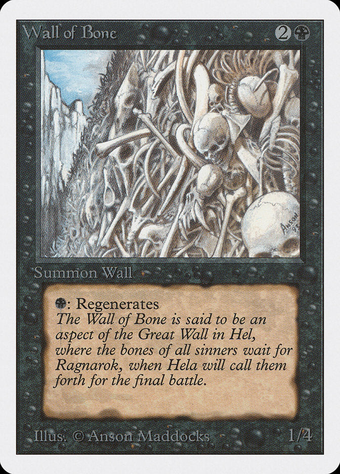 Barreira de Ossos / Wall of Bone - Magic: The Gathering - MoxLand