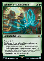 Epígrafe de Abundância / Inscription of Abundance - Magic: The Gathering - MoxLand