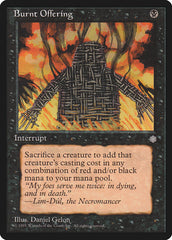 Oferenda em Chamas / Burnt Offering - Magic: The Gathering - MoxLand