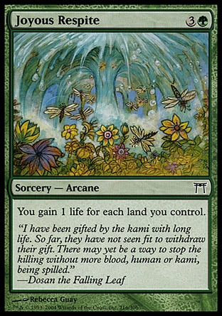 Adiamento Jubiloso / Joyous Respite - Magic: The Gathering - MoxLand