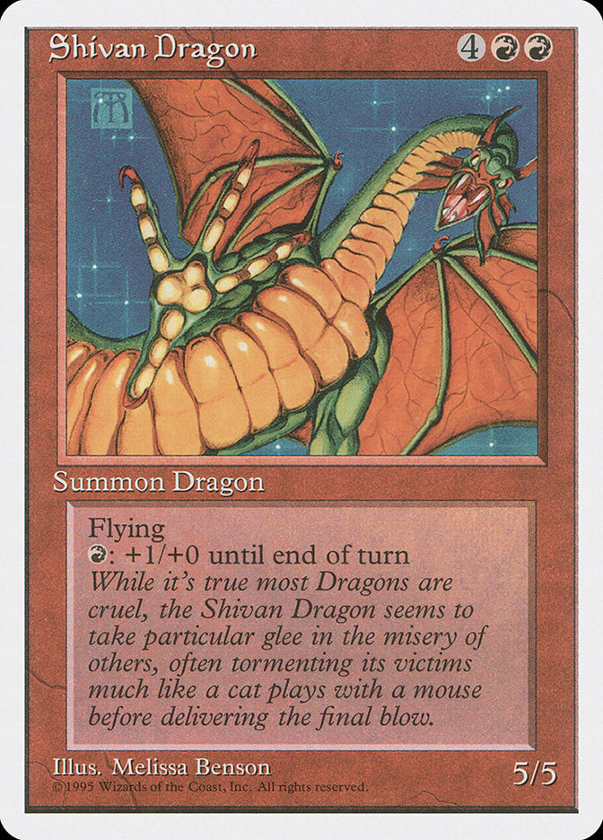 Dragão de Shiva / Shivan Dragon - Magic: The Gathering - MoxLand