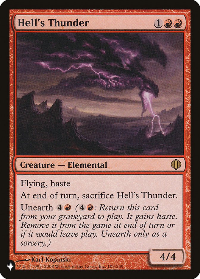 Trovão Infernal / Hell's Thunder - Magic: The Gathering - MoxLand