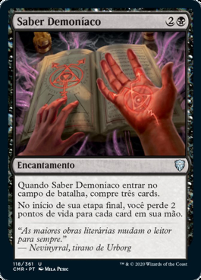 Saber Demoníaco / Demonic Lore - Magic: The Gathering - MoxLand