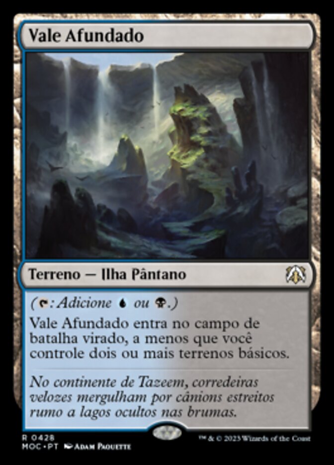 Vale Afundado / Sunken Hollow - Magic: The Gathering - MoxLand