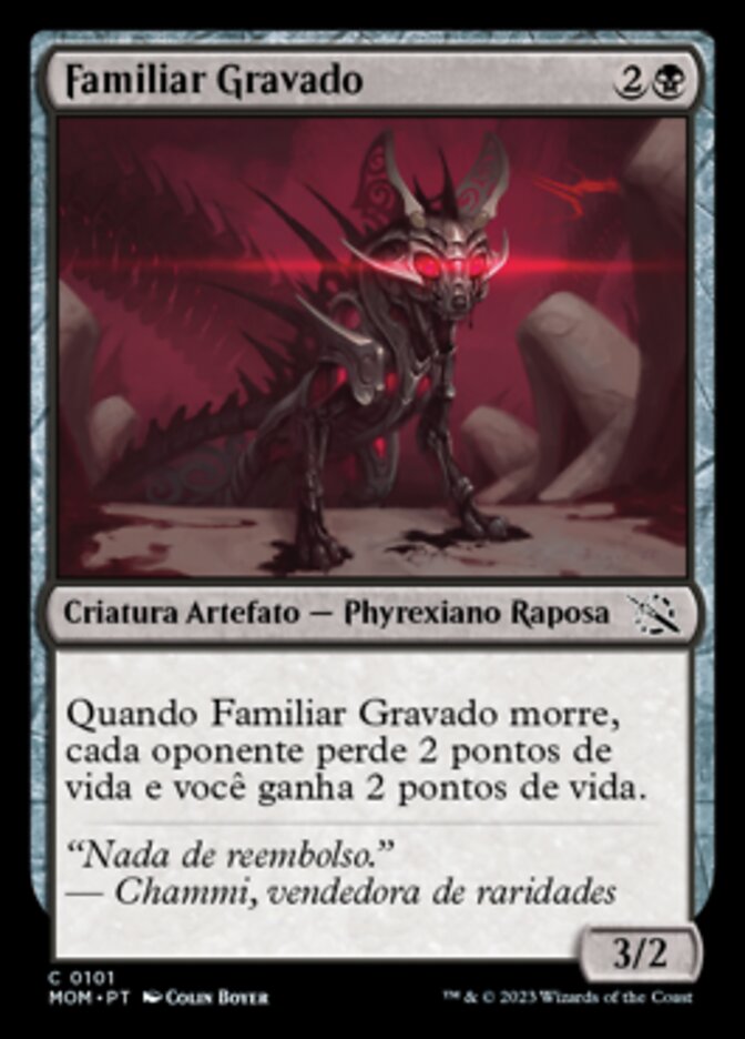 Familiar Gravado / Etched Familiar - Magic: The Gathering - MoxLand