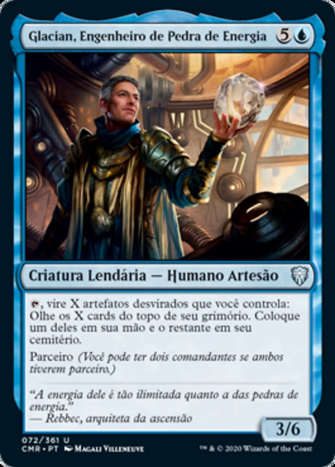 Glacian, Engenheiro de Pedra de Energia / Glacian, Powerstone Engineer - Magic: The Gathering - MoxLand