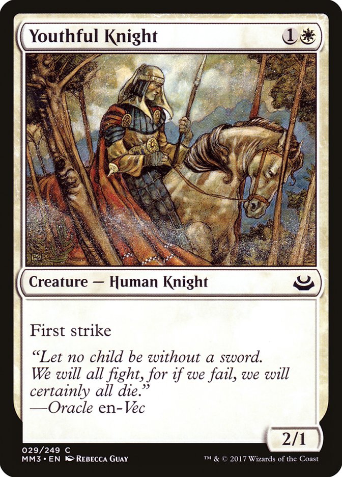 Jovem Cavaleiro / Youthful Knight - Magic: The Gathering - MoxLand