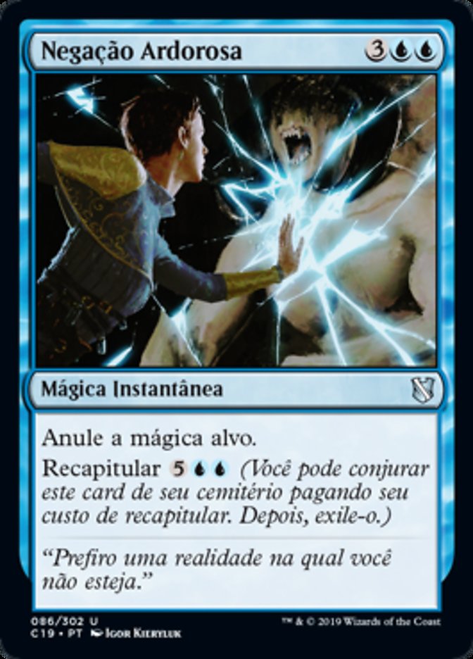 Negação Ardorosa / Fervent Denial - Magic: The Gathering - MoxLand
