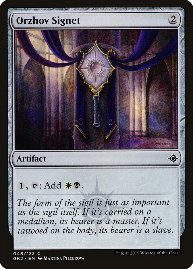 Sinete Orzhov / Orzhov Signet - Magic: The Gathering - MoxLand