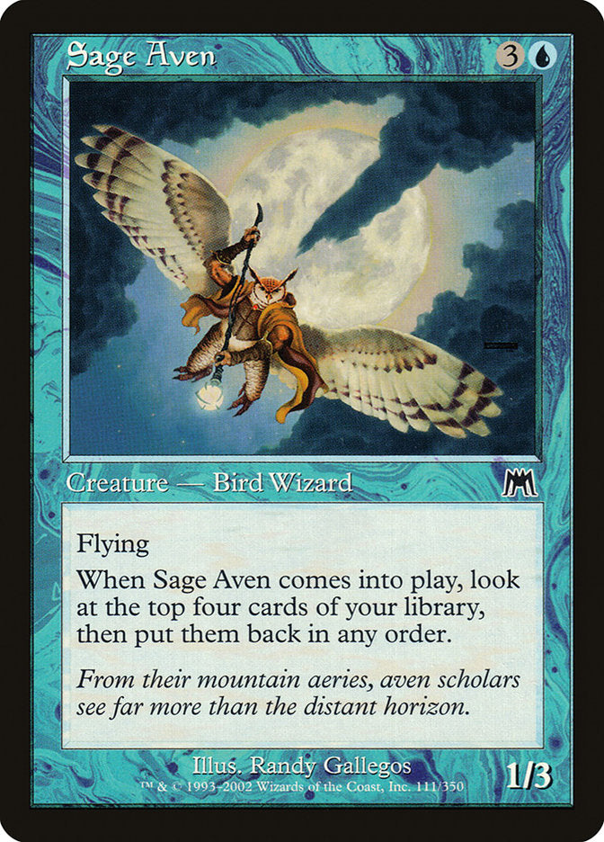Aviano Sábio / Sage Aven - Magic: The Gathering - MoxLand