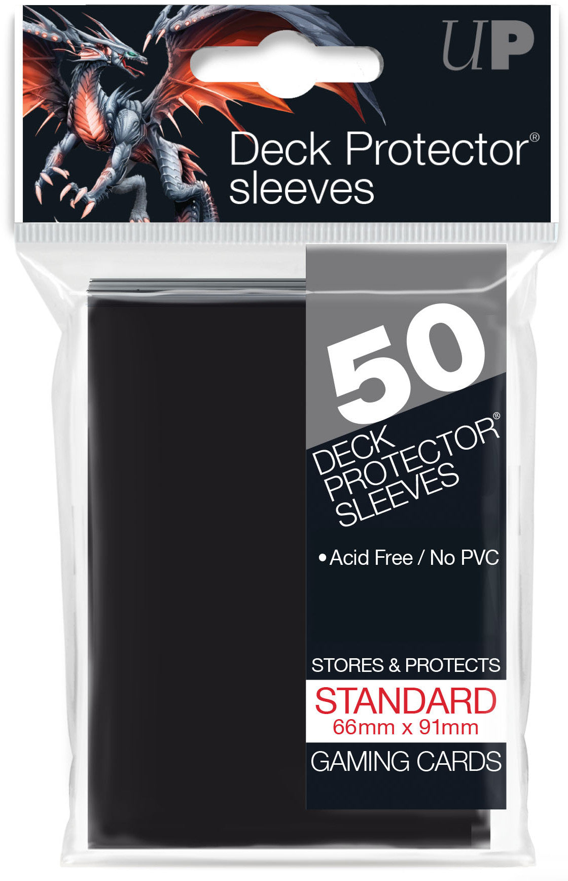 Deck Protector - 50 unidades Preto Standard - Ultra PRO - MoxLand