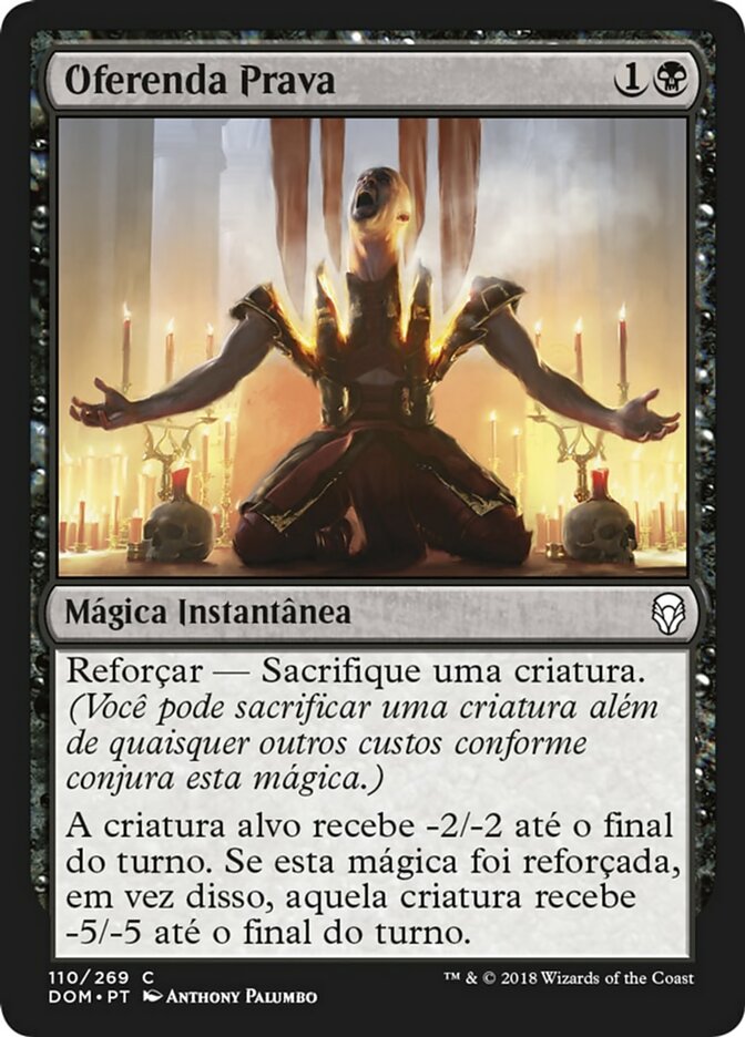Oferenda Prava / Vicious Offering - Magic: The Gathering - MoxLand