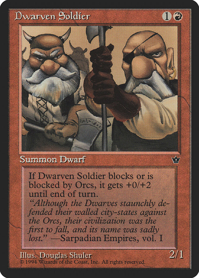Anão Soldado / Dwarven Soldier - Magic: The Gathering - MoxLand