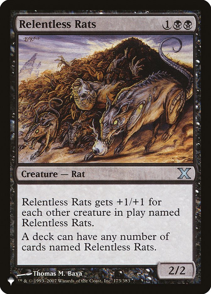 Ratos Implacáveis / Relentless Rats - Magic: The Gathering - MoxLand