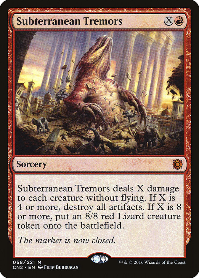 Subterranean Tremors - Magic: The Gathering - MoxLand