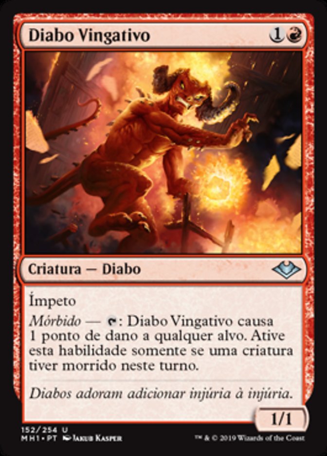 Diabo Vingativo / Vengeful Devil - Magic: The Gathering - MoxLand