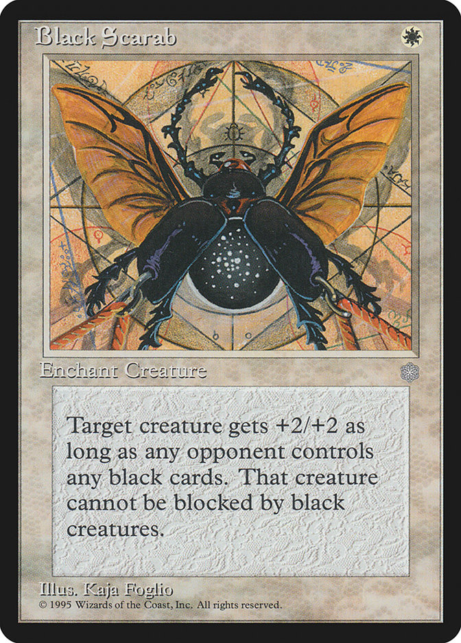 Escaravelho Preto / Black Scarab - Magic: The Gathering - MoxLand