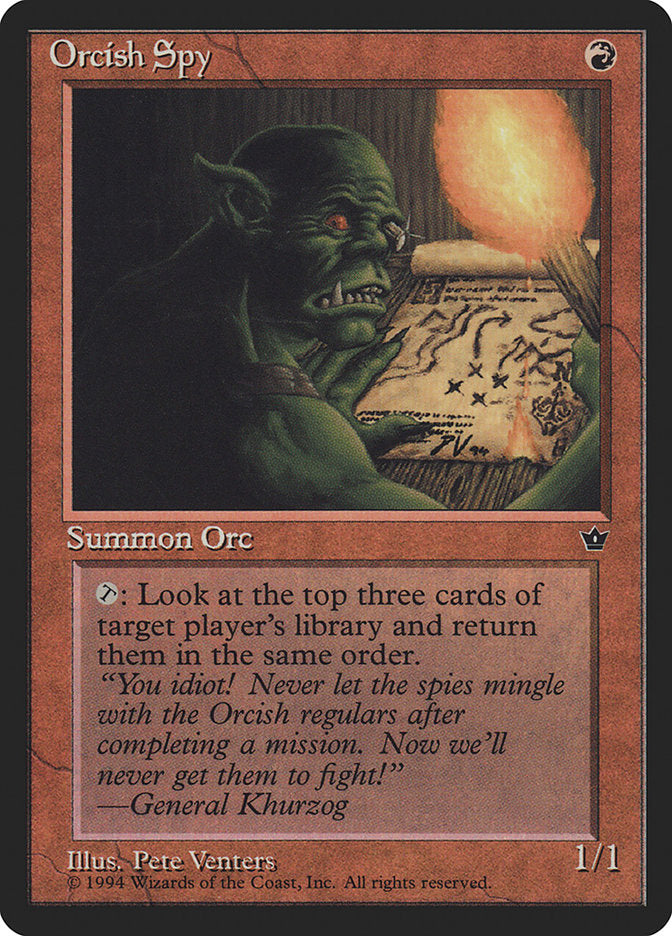 Espião Orc / Orcish Spy - Magic: The Gathering - MoxLand