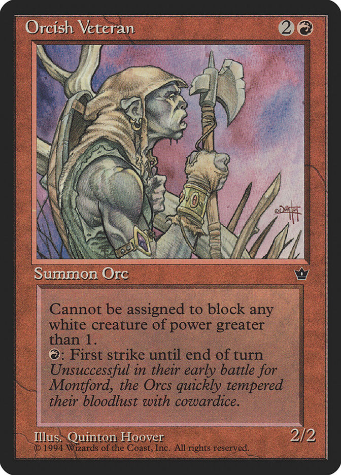 Orcish Veteran / Orcish Veteran - Magic: The Gathering - MoxLand