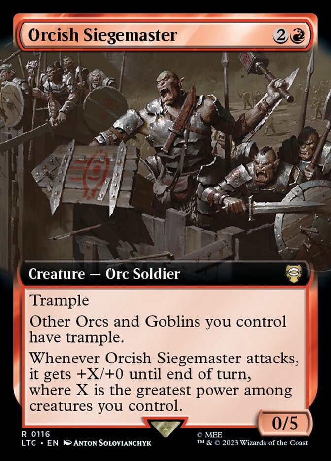 Mestre de Cerco Orc / Orcish Siegemaster - Magic: The Gathering - MoxLand