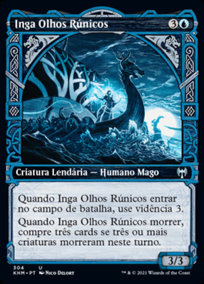 Inga Olhos Rúnicos / Inga Rune-Eyes - Magic: The Gathering - MoxLand
