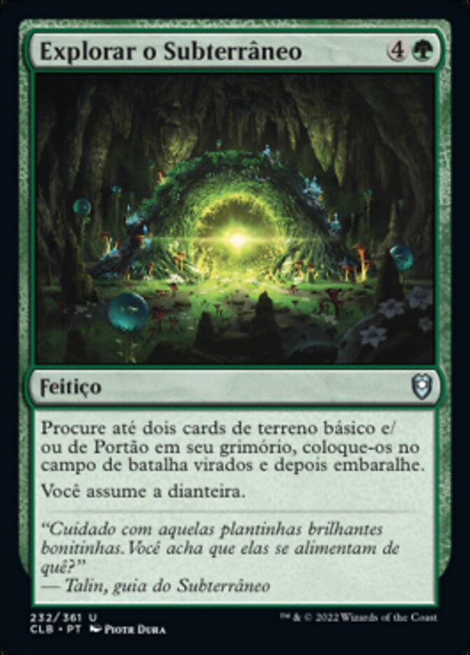 Explorar o Subterrâneo / Explore the Underdark - Magic: The Gathering - MoxLand