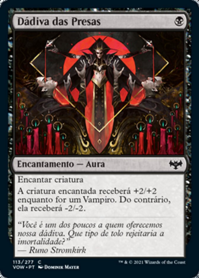 Dádiva das Presas / Gift of Fangs - Magic: The Gathering - MoxLand