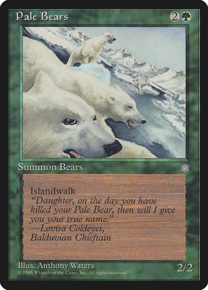 Ursos Pálidos / Pale Bears - Magic: The Gathering - MoxLand