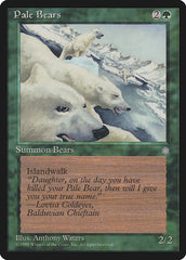 Ursos Pálidos / Pale Bears - Magic: The Gathering - MoxLand