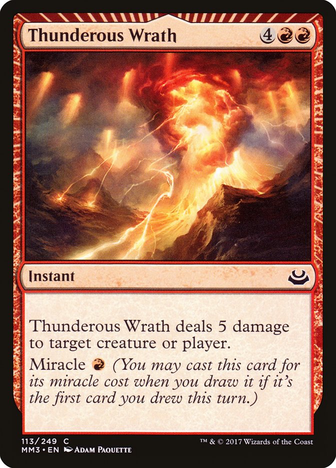 Ira Trovejante / Thunderous Wrath - Magic: The Gathering - MoxLand