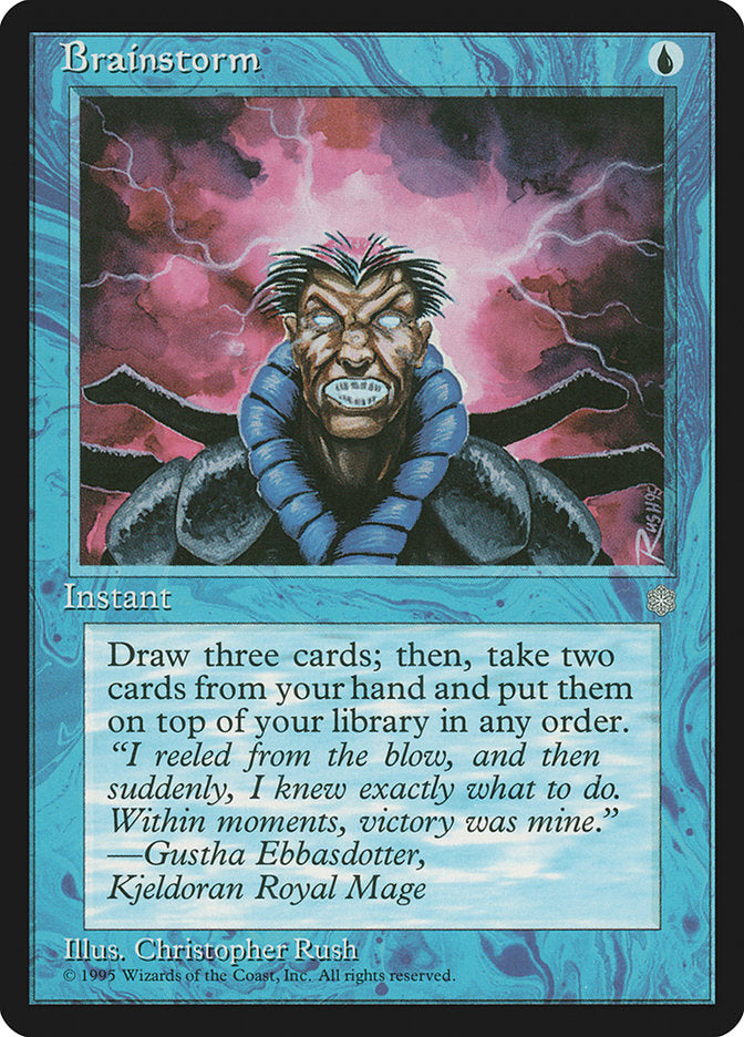 Tempestade Cerebral / Brainstorm - Magic: The Gathering - MoxLand