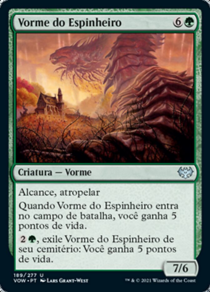 Vorme do Espinheiro / Bramble Wurm - Magic: The Gathering - MoxLand