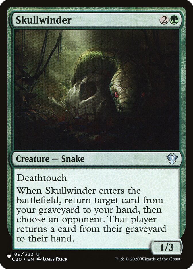 Serpente da Caveira / Skullwinder - Magic: The Gathering - MoxLand