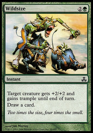 Crescimento Asqueroso / Wildsize - Magic: The Gathering - MoxLand