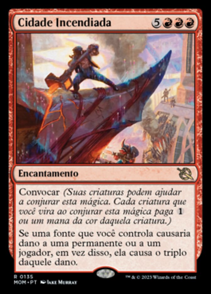 Cidade Incendiada / City on Fire - Magic: The Gathering - MoxLand