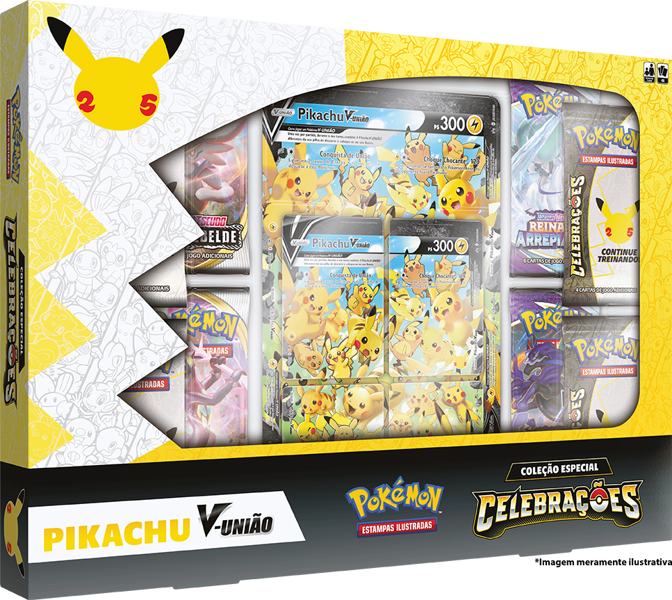 Box - Celebrações Pikachu V-UNIÃO - Pokémon TCG - MoxLand