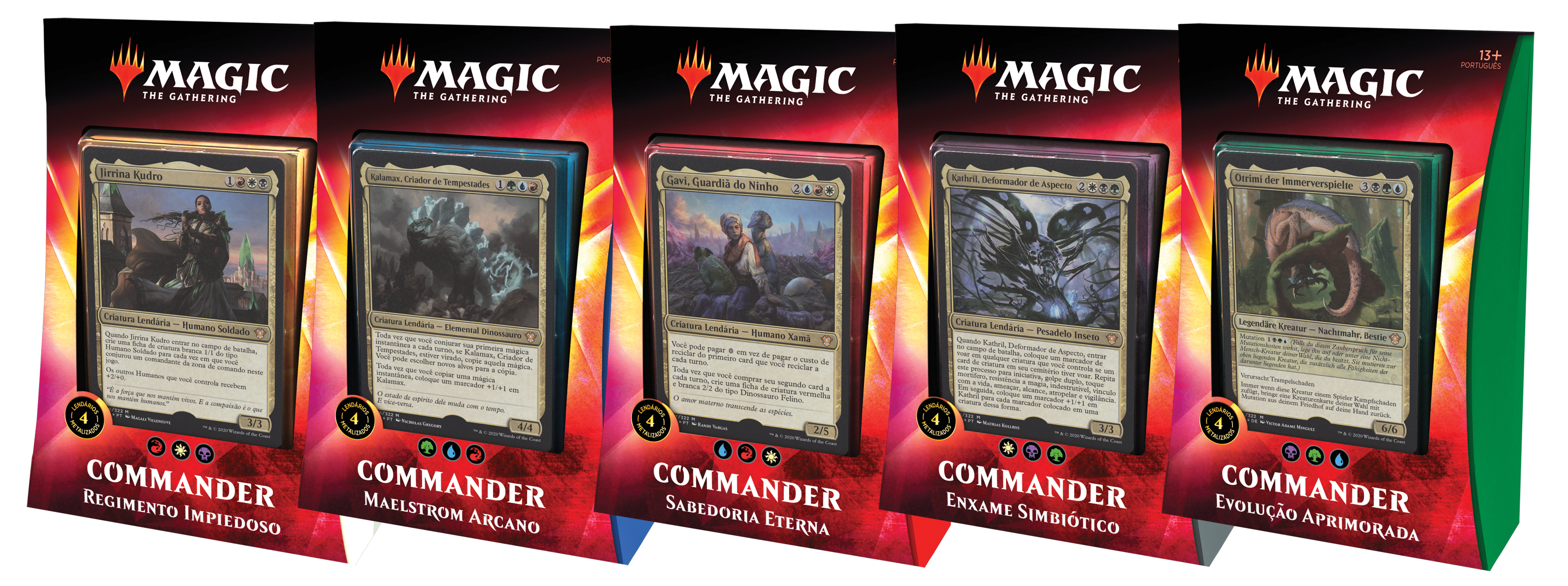 Commander 2020 - 1 Deck de cada - Magic: The Gathering - MoxLand