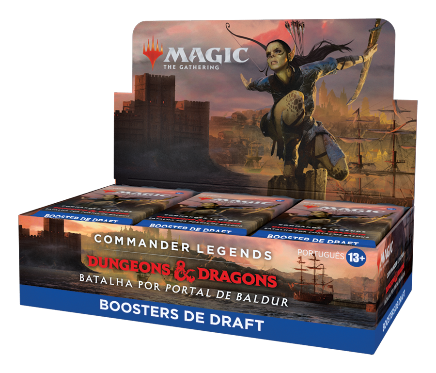 Box de Draft - Commander Legends: Batalha por Portal de Baldur - Magic: The Gathering - MoxLand