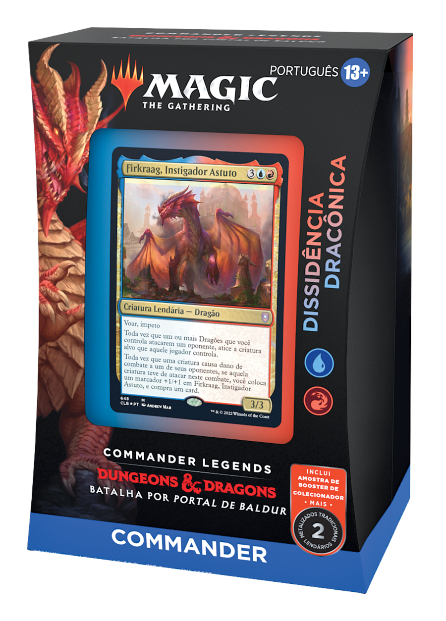 Deck Commander Legends: Batalha por Portal de Baldur - Dissidência Dracônica - Magic: The Gathering - MoxLand