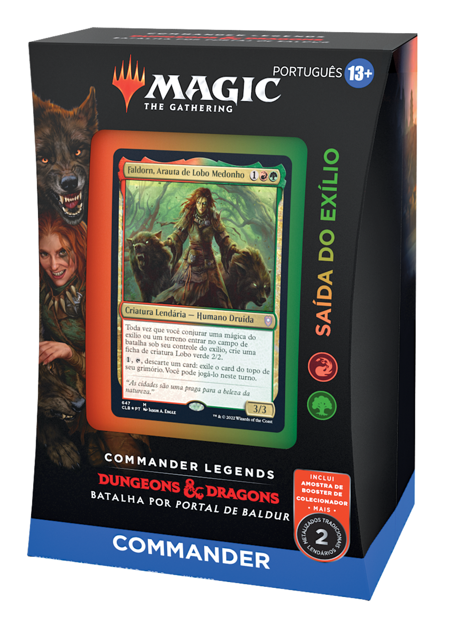 Deck Commander Legends: Batalha por Portal de Baldur - Saída do Exílio - Magic: The Gathering - MoxLand