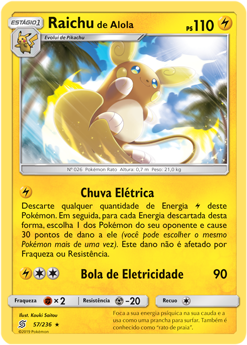 Raichu de Alola / Alolan Raichu - Pokémon TCG - MoxLand